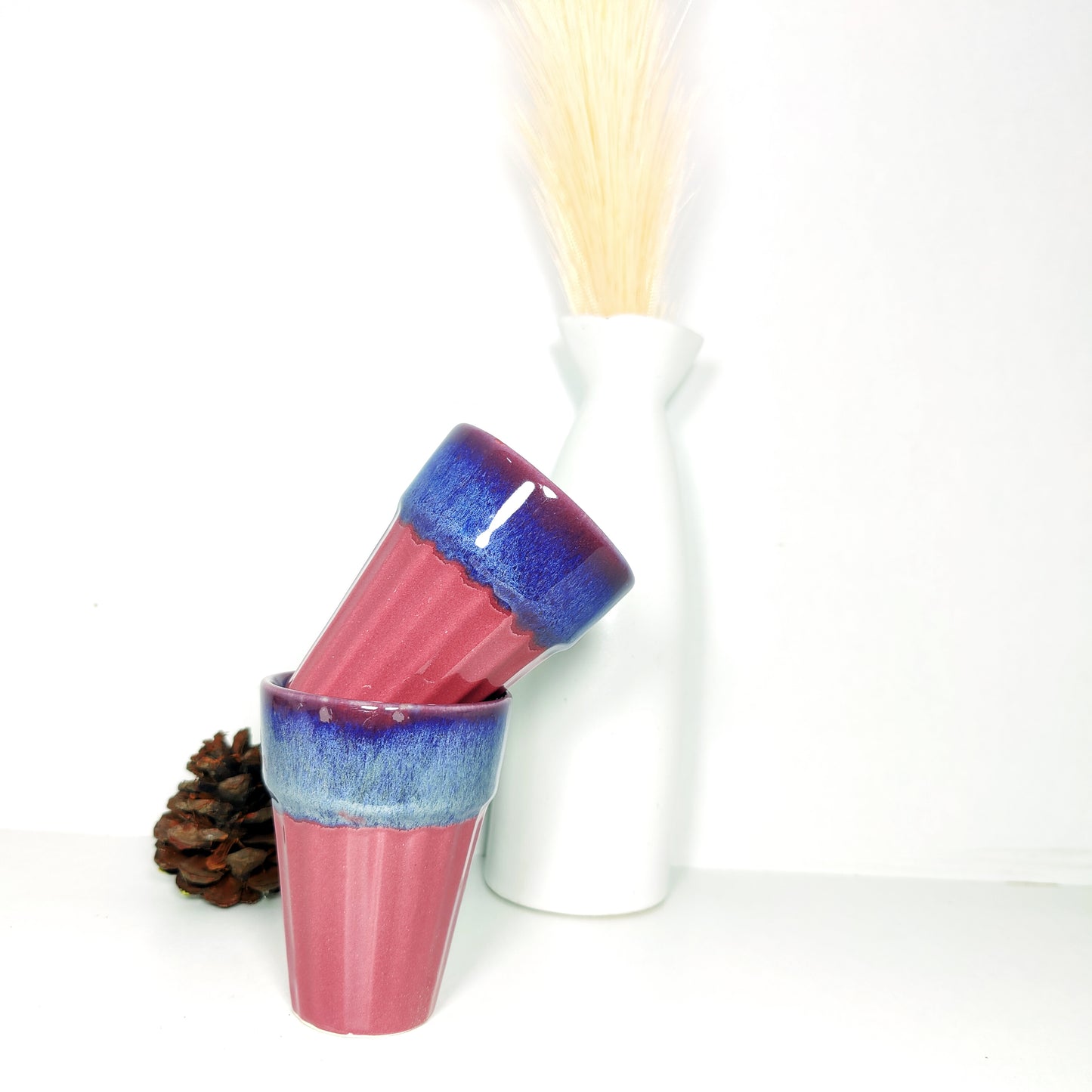 'Main Chai Peeta Hun Aur Aap'? Ceramic Chai Glass (Set of Two)