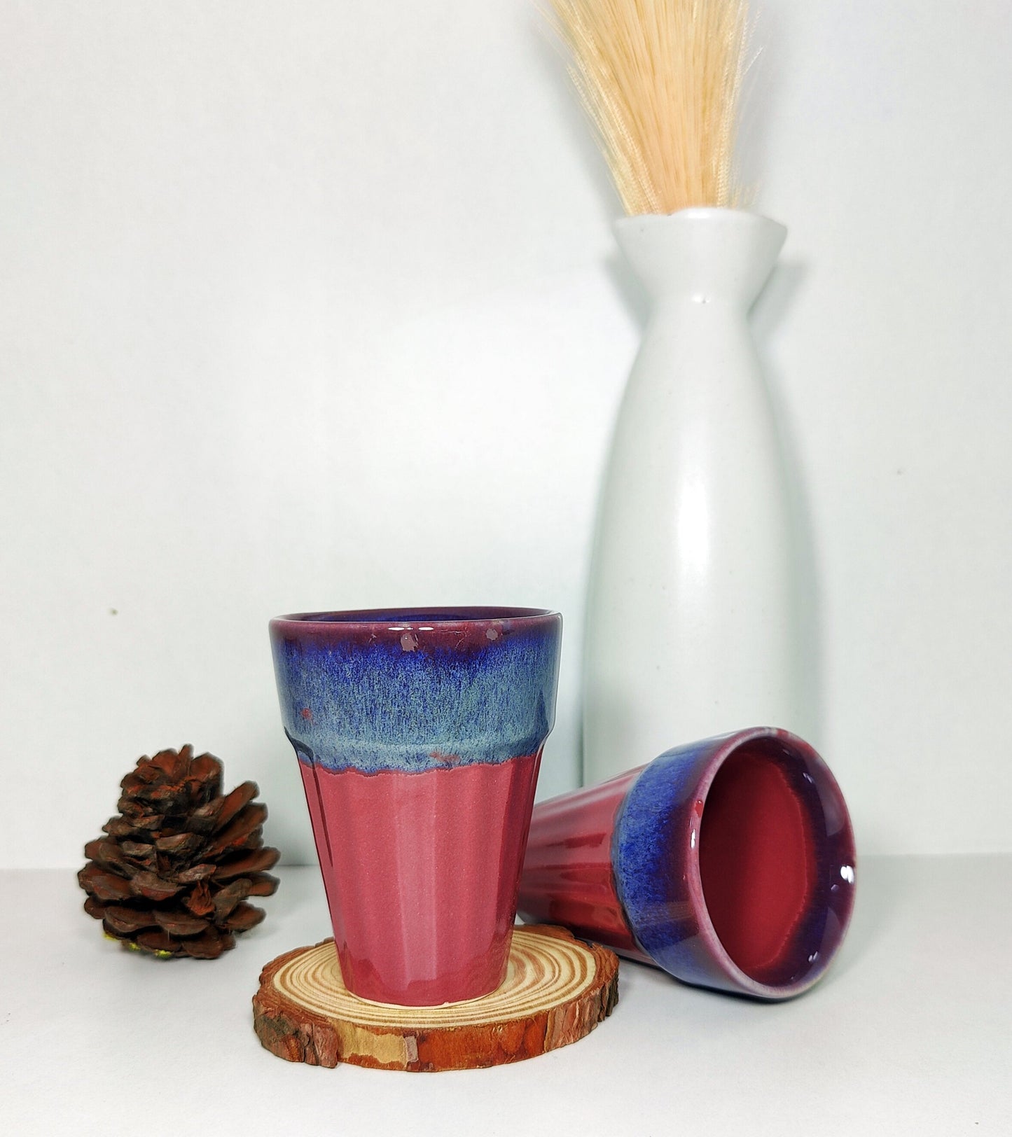 'Main Chai Peeta Hun Aur Aap'? Ceramic Chai Glass (Set of Two)