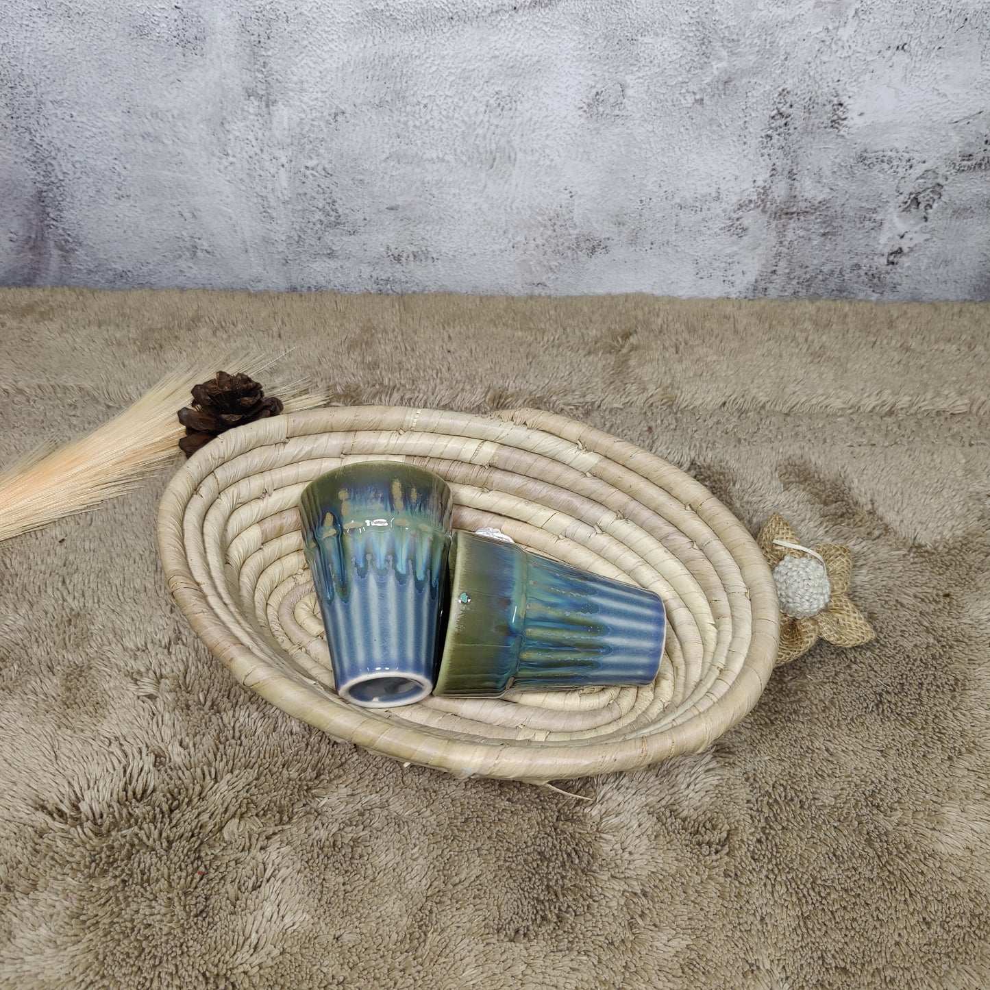 'Aur Btao Chai Kaisi Lagi' ? Ceramic Chai Glass (Set of Two)