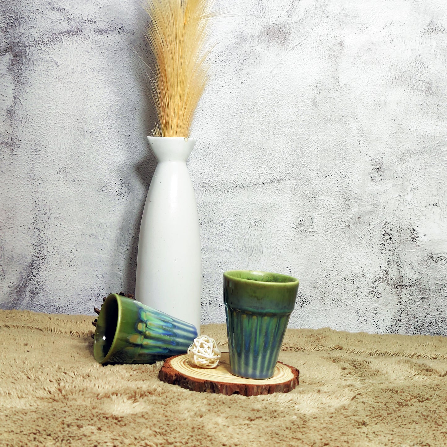 'Aur Btao Chai Kaisi Lagi' ? Ceramic Chai Glass (Set of Two)