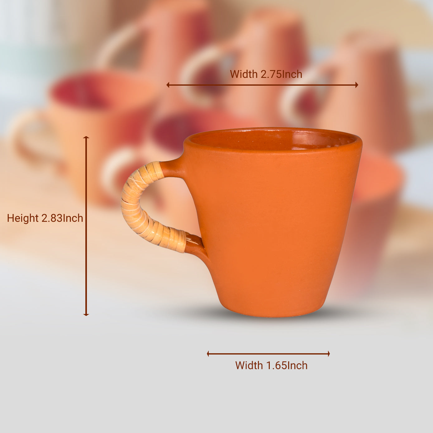 ''Adrak Wali Hi Banana!' Terracotta Kulhad (Set of Six)