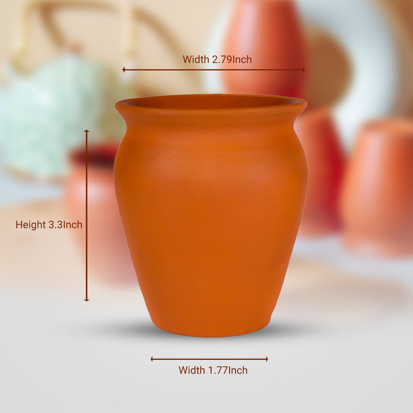 'Why So Tall?' Terracotta Kulhad (Set of Six)