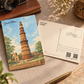 Qutub Minar Delhi Souvenir Postcard – Travel Keepsake