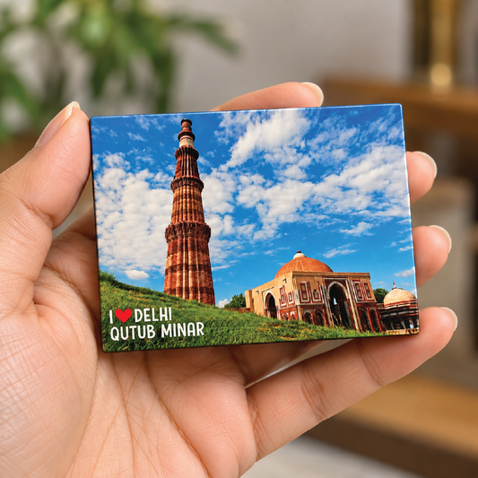 Qutub Minar Delhi Souvenir Fridge Magnet
