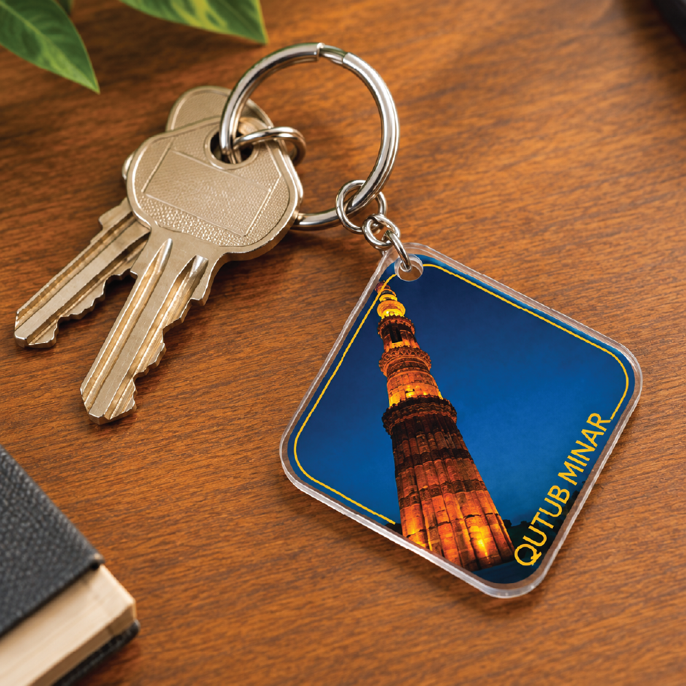 Qutub Minar Delhi Souvenir Keychain