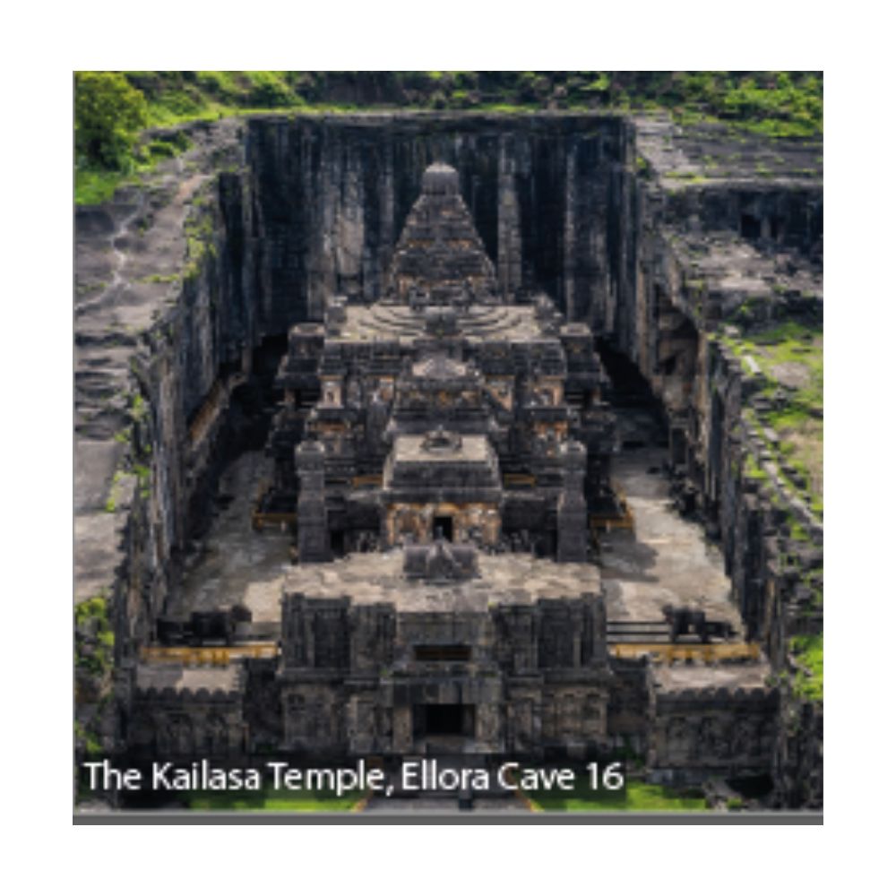 Ellora Kailasa Temple Maharashtra Heritage Travel Souvenir Fridge Magnet