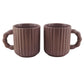 Lavender Bliss: Ceramic Coffee Mug Duo for Two( Set of 2)