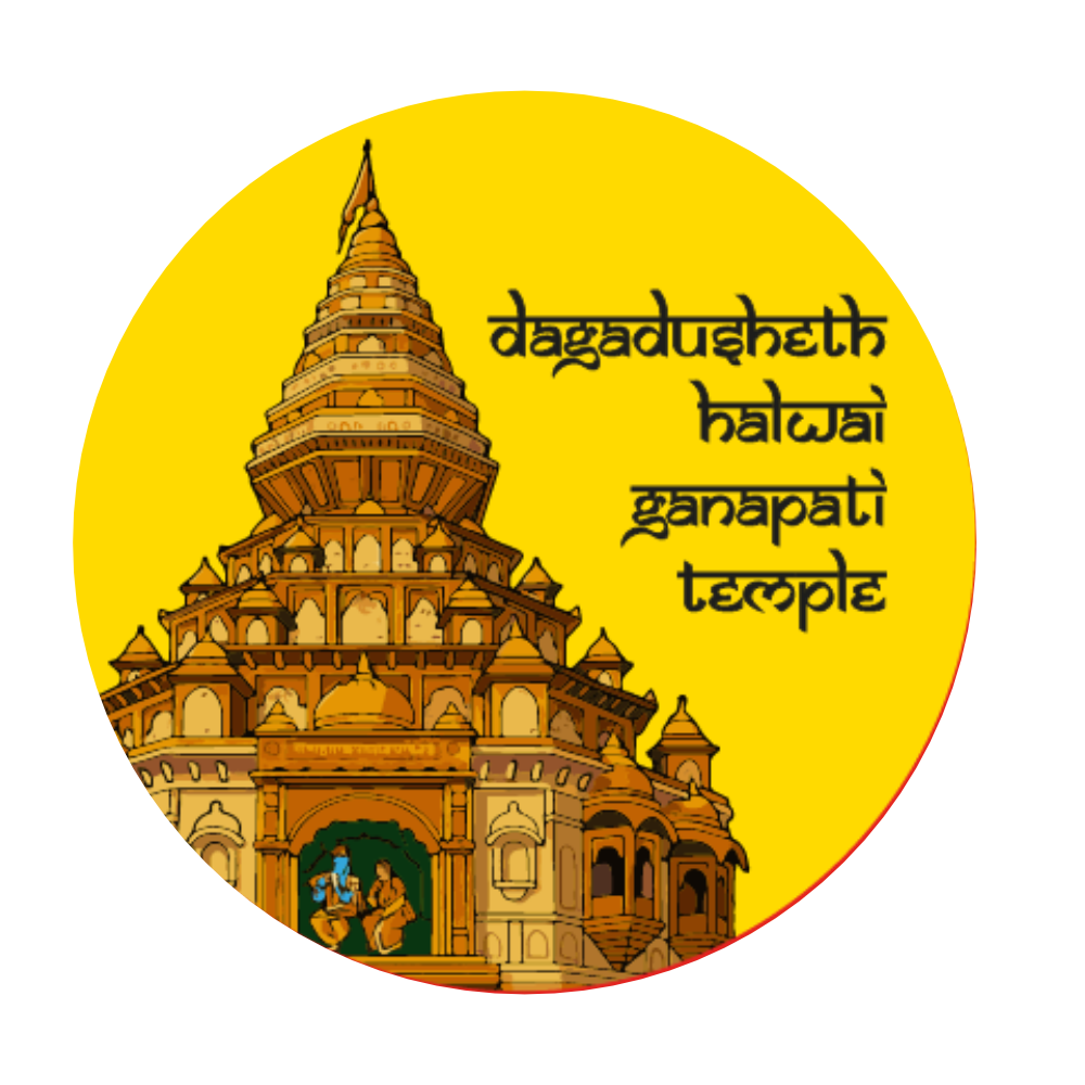Dagdusheth Halwai Ganpati Temple Fridge Magnet – Pune Souvenir