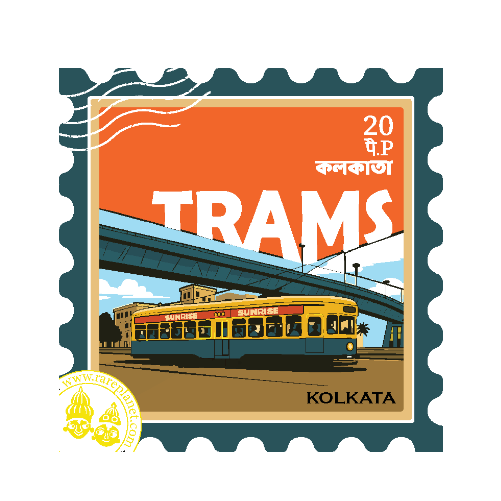 Kolkata Tram West Bengal City Souvenir Fridge Magnet