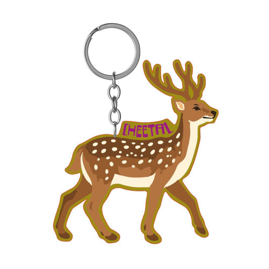 Cheetal Deer Keychain – Wildlife Souvenir