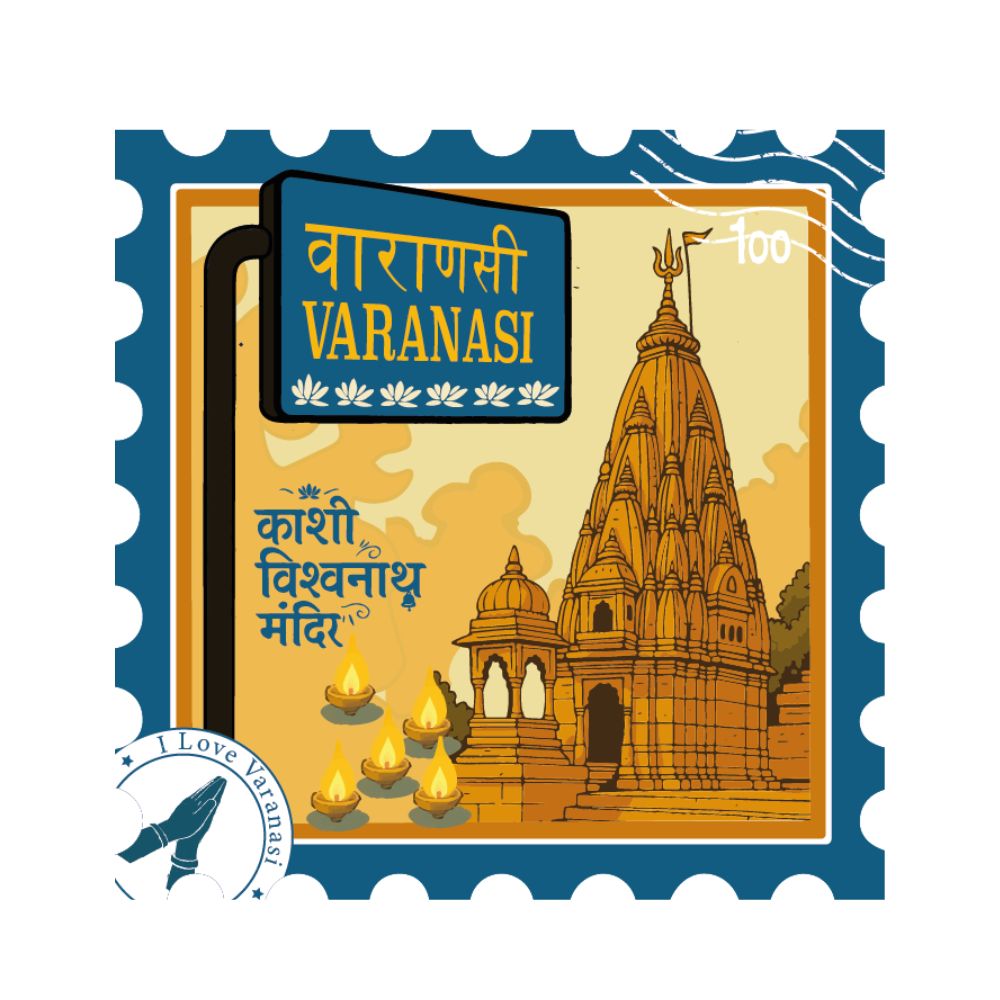 Kashi Vishwanath Temple Varanasi Fridge Magnet