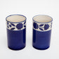 200ml Handcrafted Mughal Design Water Ceramic Glass (Set of Two)