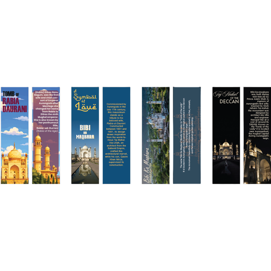 Bibi Ka Maqbara Bookmarks Set – Aurangabad Souvenir