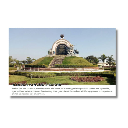 Nandan Van Zoo & Safari Wildlife Souvenir Postcard