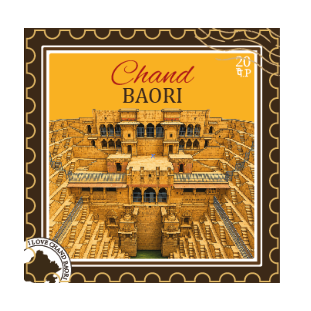 Chand Baori Rajasthan Heritage Souvenir Fridge Magnet