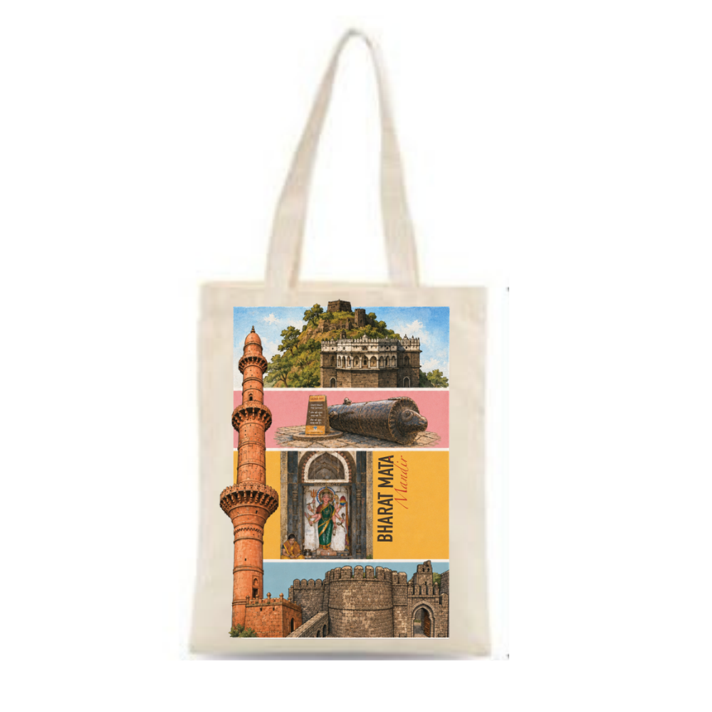 Daulatabad Fort Maharashtra Heritage Cotton Tote Bag