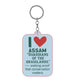 Rhino Wildlife Printed Keychain