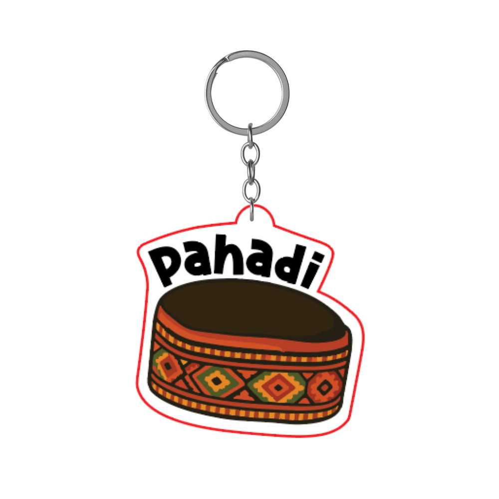 Pahadi Traditional Uttarakhand Dhol Souvenir Keychain