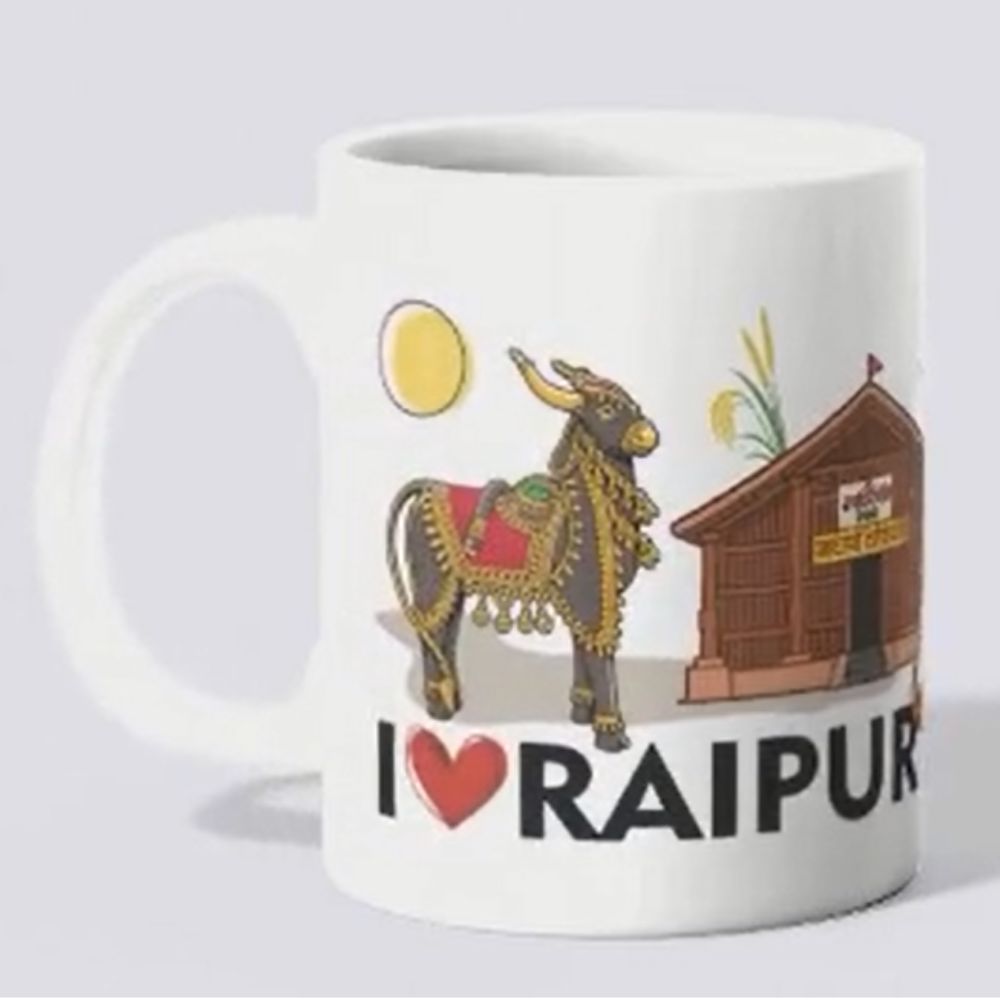 I Love Raipur Printed Ceramic Coffee Mug Souvenir Gift