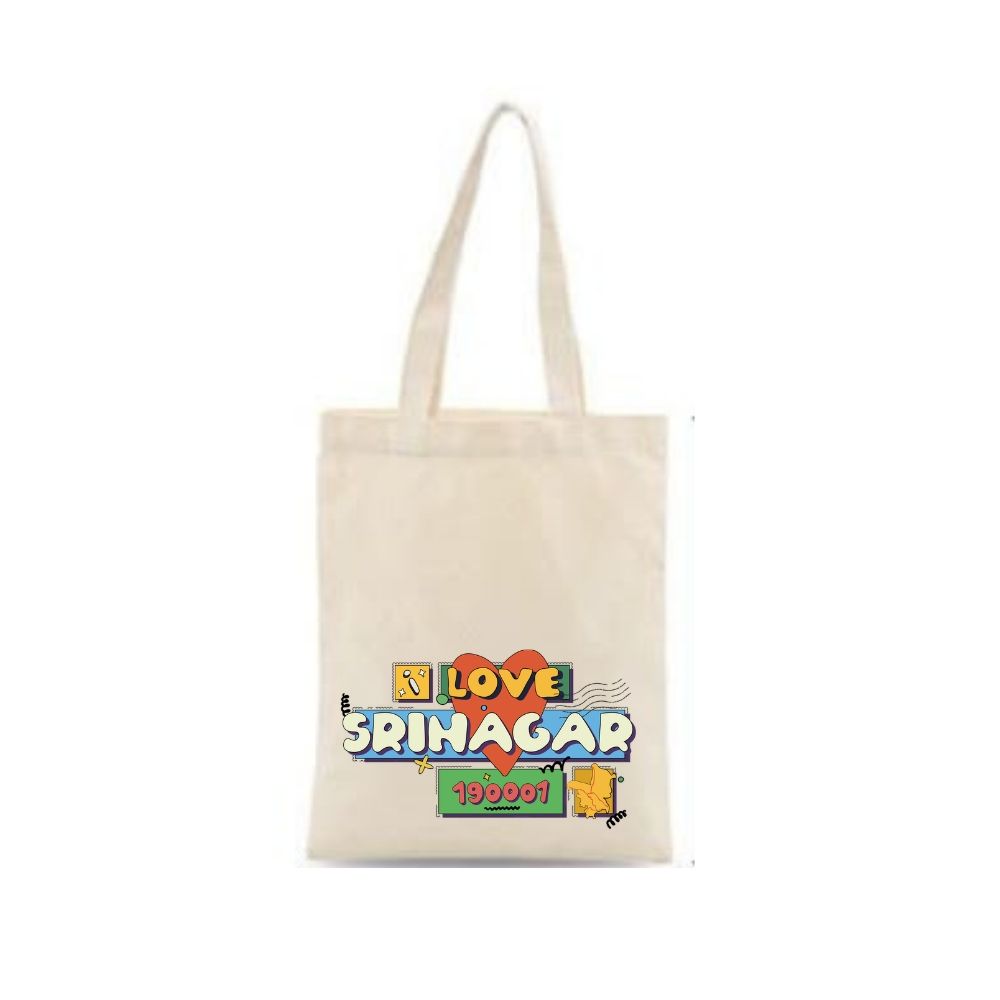 I Love Srinagar Tote Bag – Kashmir Travel Souvenir