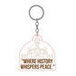 Dhauli Shanti Stupa Bhubaneswar Odisha Souvenir Keychain
