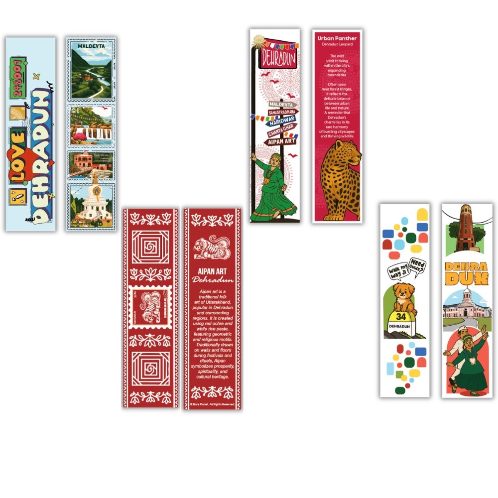 I Love Dehradun Uttarakhand City Souvenir Bookmarks Set