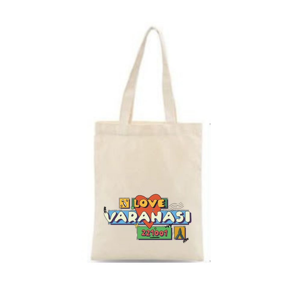 I Love Varanasi Tote Bag – Cotton Travel Souvenir