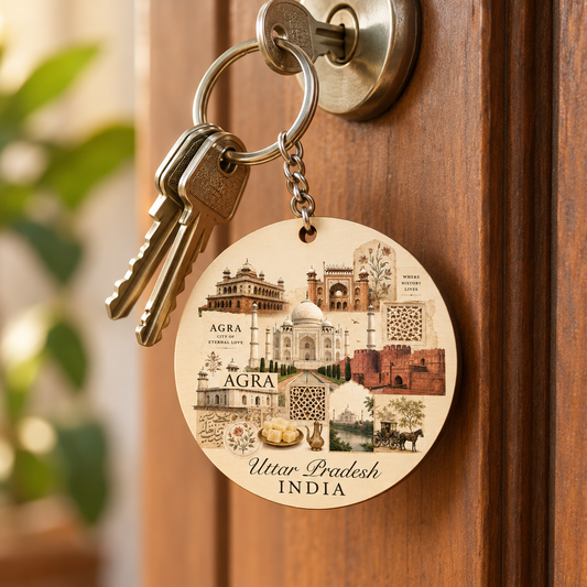 Agra Uttar Pradesh Souvenir Keychain