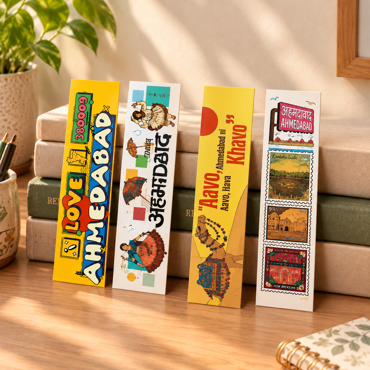 Ahmedabad Heritage Bookmark Set – Gujarat Souvenir
