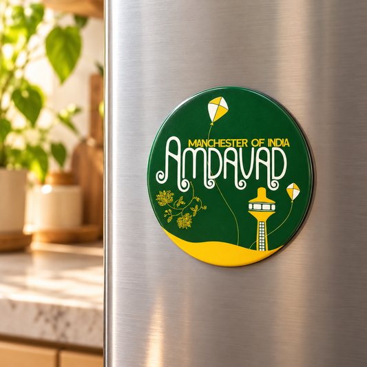 Ahmedabad Heritage Fridge Magnet – Gujarat Souvenir