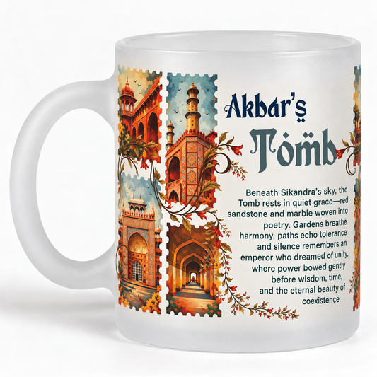 Akbar's Tomb Agra Frosted Coffee Mug – Heritage Design