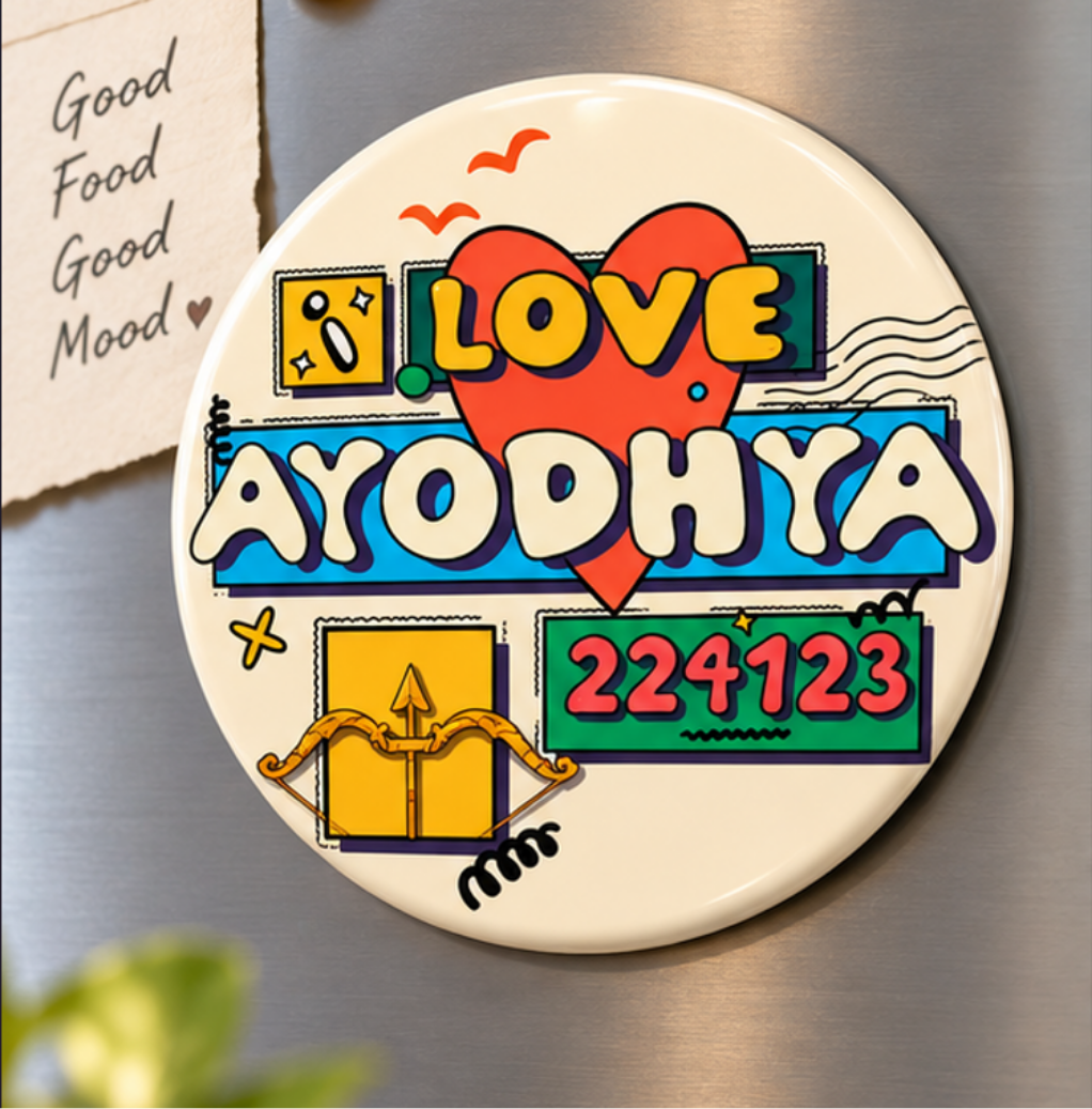 I Love Ayodhya Fridge Magnet Souvenir