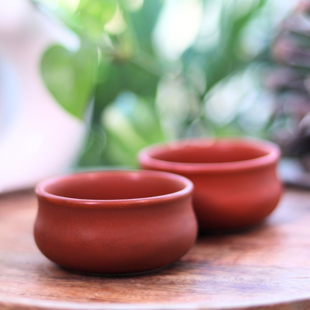 Handcrafted Terracotta Dip Bowl Set of 2