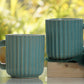 Sky Serenity: Ceramic Coffee Mugs in Sky Blue (Set of 2)