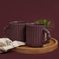 Lavender Bliss: Ceramic Coffee Mug Duo for Two( Set of 2)