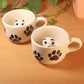 Handcrafted Ceramic 3 D panda Tea Cup Set of 2