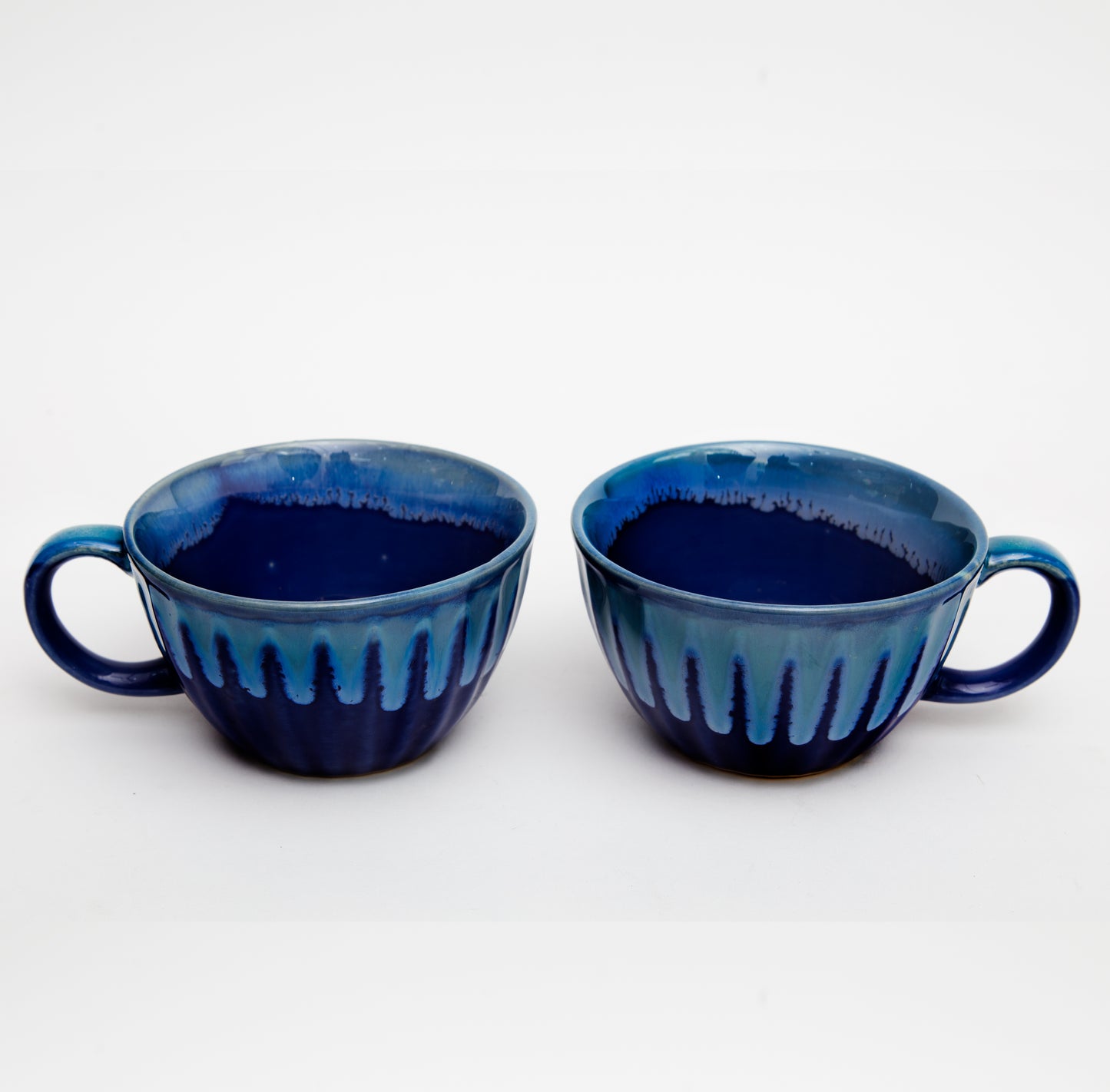''Feel The Sip of Soup'' 200ml Ceramic Bowl With Handle (Set of Two)