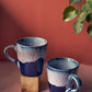 Sky-Blue Milk Mugs Set (Set of 2) – Sip Serenity in Style