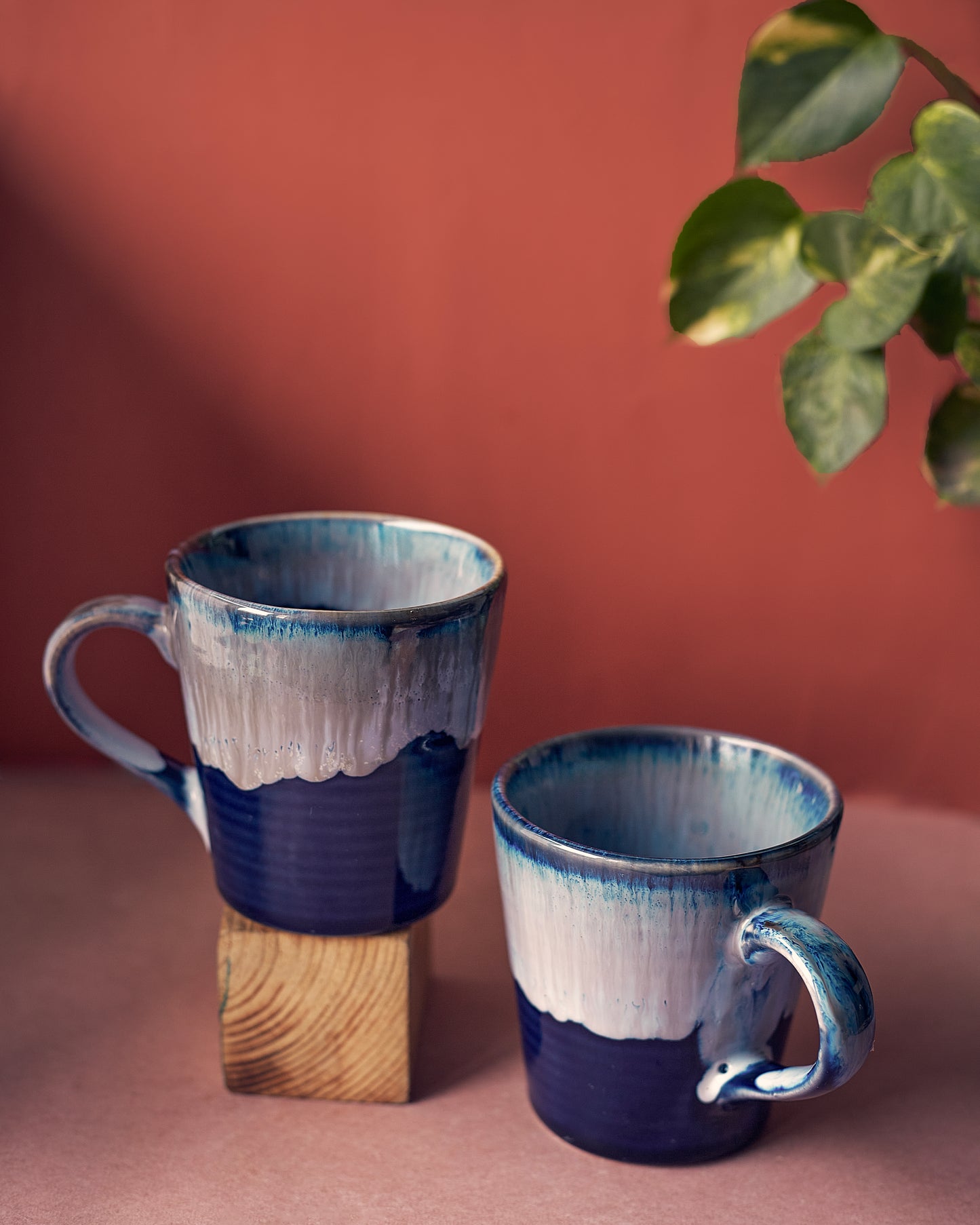 Sky-Blue Milk Mugs Set (Set of 2) – Sip Serenity in Style