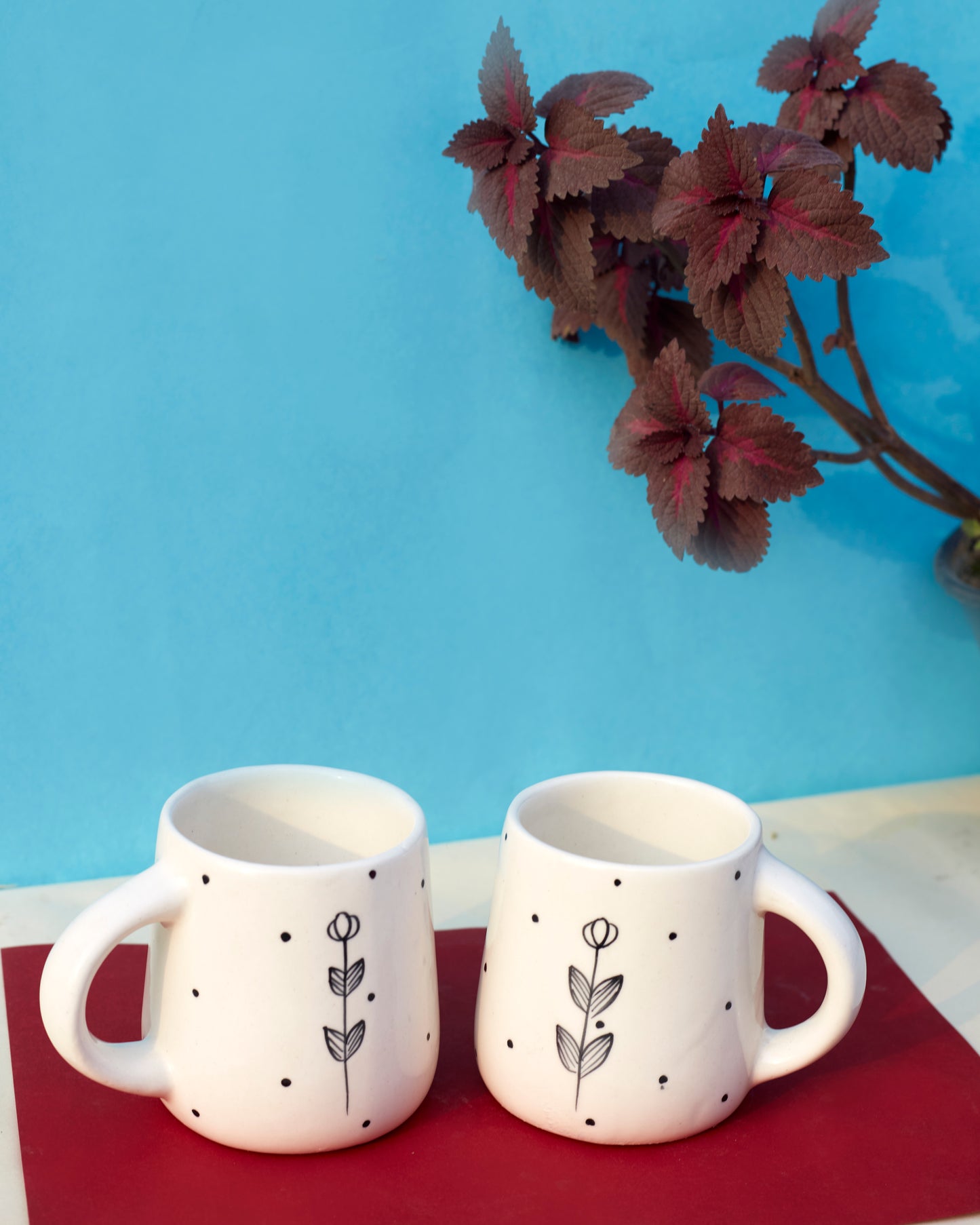 Sunny Sips: Set of 2 Ceramic Sunflowers Coffee Mug
