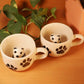 Handcrafted Ceramic 3 D panda Tea Cup Set of 2