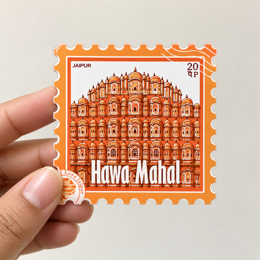 Hawa Mahal Jaipur Heritage Souvenir Stamp Magnet