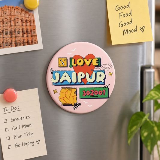 Love Jaipur Heritage Souvenir Fridge Magnet