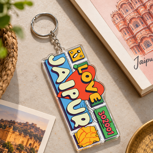 Jaipur Colorful Heritage Souvenir Keychain