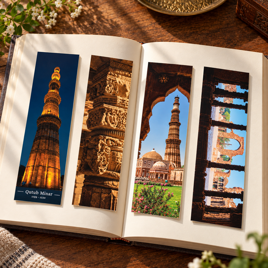 Qutub Minar Delhi Heritage Photo Bookmark Set
