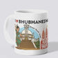 I Love Bhubaneswar Dhauli Shanti Stupa Printed Ceramic Mug