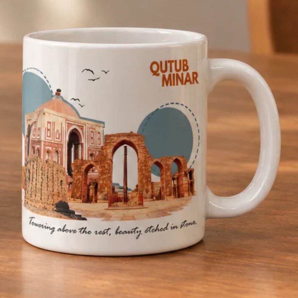Qutub Minar Delhi Ceramic Coffee Mug