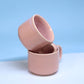 Vintage Pink Ceramic Tea Set  - Elegant Porcelain Teapot with Cup