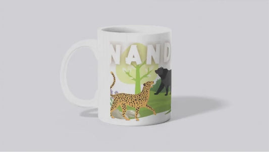 Nandan Van Zoo Wildlife Ceramic Mug – Animal Print
