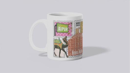Jaipur Heritage Ceramic Coffee Mug – Hawa Mahal Design